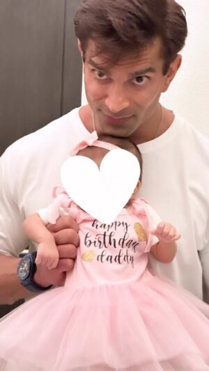 Karan Singh Grover Instagram - First Birthday as Papa❤️🧿Hottest Papa❤️🧿
#monkeyprincebirthday