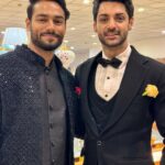 Karan Wahi Instagram - With THE AZIM’s In Decreasing Order A very special Day with Super special People. @azim.adnan @hasanazim ki Shaadi I have known these 5 Brothers for over a Decade and finally i got to meet All 5 together Phewww Finally!!! Outfit @bharat_reshma