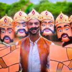 Karan Wahi Instagram - May The GOOD Always Overcome THE EVIL… Happy DUSSEHRA I have such fond memories with this festival Making my own Ravan, timing myself so could go and watch a few big ones burn, The Ram Leela, the Mela and finally trying to keep a piece of the burnt effigy for Good luck #dussehra #jaishriram