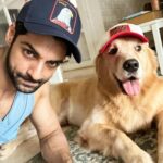 Karan Wahi Instagram - We Love our caps @noah_thegoldenretriever