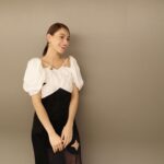 Karen Takizawa Instagram - すごく大興奮のお仕事だった日の ちゃっかり着たことあまりない風な日で🩵 楽しかった夜の日💃✨