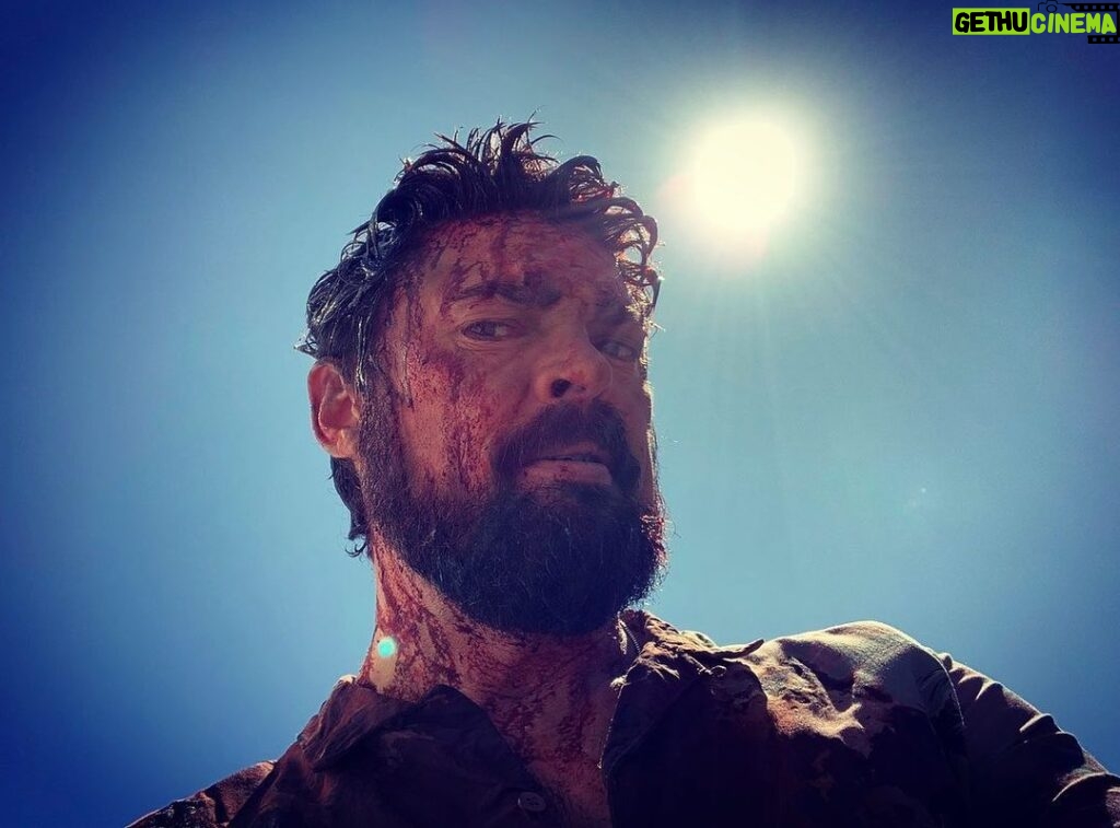 Karl Urban Instagram - Totally Butcherd that one 😜! Up to our old tricks Shooting season 2 of @theboystv