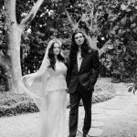 Kat Dennings Instagram - Thank you @josevilla for capturing our wedding day 🤍 @voguemagazine @vogueweddings @overthemoon