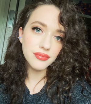 Kat Dennings Instagram - during the holidays please refer to my grey hair as tinsel