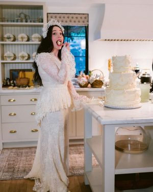 Kat Dennings Instagram - when the cake hits