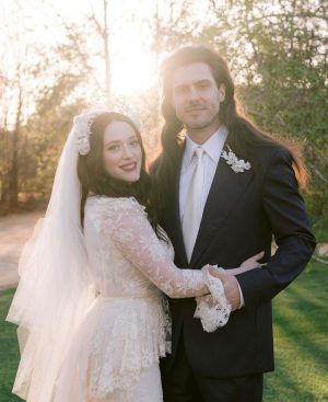 Kat Dennings Instagram - last wedding post for now (maybe)…thank you everybody for the kind words and thank you again @josevilla for the most incredible photos ✨also big thank you to @voguemagazine @vogueweddings and Alex at @overthemoon for celebrating with us 🤍