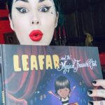 Kat Von D Instagram - TODAY’S THE DAY!!🙀 Get your copy of my first ever kid’s book: Leafar and the Magical Treasure Chest! *link in bio* The first 100 orders will be autographed by both @llewellyn and myself! Special THANK YOU to @llewellyn for drawing this entire book with me, @lumillybooks for believing in my vision and publishing this book, to @raldez for creating this beautiful video, and most importantly to my beloved son, Leafar for being my biggest inspiration of all time! I hope this book bring you and your family as much joy as it has mine! 🖤 #leafarandthemagicaltreasurechest