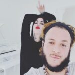 Kat Von D Instagram - Been writing dark, romantic dance goth jams with this fella! @ferras and can’t wait to share it with you all soooon! 🖤