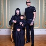 Kat Von D Instagram - Swipe to watch our little family grow older! 🖤 Since Leafar was born, @prayers and I have made it our annual tradition to take a family photo around the same time every year. Our goal is to fill my collection of Victorian oval frames we have in a section of our home with a new photo every year, documenting our family growing together — our little spin on The Picture of Dorian Gray. It’s gonna be so cool to see this collection of portraits side by side decades from now when we are old and grey and Leafar will be too big to sit on my lap!