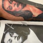 Kat Von D Instagram – The last and final tattoo I did at @highvoltagetat before closing.🖤 
It meant so much to tattoo, not only a portrait of @officialvampira, but that I got to tattoo it on the sweetest girl on the planet, Lucy who runs the @katvondmexico fanclub.  What a beautiful way to end such a beautiful chapter. So damn grateful. 🖤 #highvoltagetattoo High Voltage Tattoo
