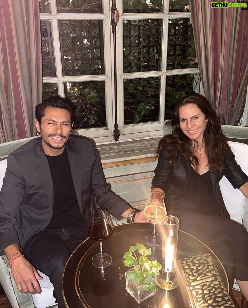 Kate del Castillo Instagram - Thanks @ledokhans for your hospitality and service! Beautiful hotel in Paris…so Paris. @bahena00 ♥♥