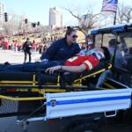 Katie Couric Instagram - 🚨One person was killed and at least nine others suffered gunshot wounds in a shooting at Kansas City’s Union Station just after the Kansas City Chiefs parade Wednesday, a fire department spokesperson said. Of those injured, at least three are in critical condition, Battalion Chief Michael Hopkins said. He added that there may have been more victims as local hospitals have seen walk-ins, but officials are still working to confirm whether they were injured in the same incident at Union Station. Two armed people have been detained, according to Kansas City police. About 1 million paradegoers and 600 law enforcement officials were expected at Wednesday’s celebration. This is a developing story with updates to come. 📸: @gettyimages