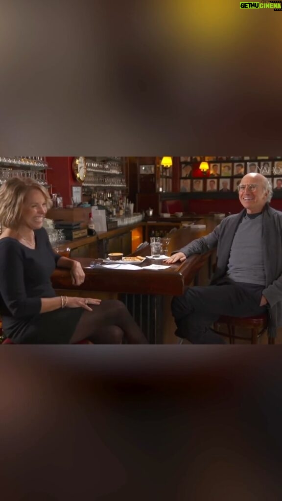 Katie Couric Instagram - The final season of @curbyourenthusiasm premieres tonight so I thought it would be fun to relive the time I pulled one over on Larry David. 😂 🥃 (Honestly this kills me every time. I cannot believe Larry fell for it. I should have had a second bottle with the real stuff for Larry’s “taste.”😂) 🎥: @yahoo