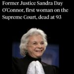 Katie Couric Instagram - Retired Supreme Court Justice Sandra Day O’Connor, the first woman to serve on the nation's highest court and a crucial swing vote during her twenty-five year tenure, died on Friday. She was 93. A key figure in landmark Supreme Court cases dealing with abortion, affirmative action and civil rights, O’Connor retired from the high court in 2006 and announced in 2018 that she had been diagnosed with dementia and would withdraw from public life. The Supreme Court announced her death in a statement, saying the cause was complications of dementia. O’Connor was President Ronald Reagan’s first nominee to the Supreme Court, joining the court in 1981 after an already notable career that included serving as the majority leader in Arizona’s state Senate – the first woman to hold that title in the nation. Fifty-one years old at the time of her SCOTUS nomination, she served for 24 years, retiring in January 2006 to care for her ailing husband. Her husband, John Jay O’Connor III, whom she met when they were both students at Stanford Law School and married shortly after her graduation in 1952, died of Alzheimer’s disease in 2009. Justice O’Connor spent an active retirement, sitting as a visiting judge on federal appeals courts around the country and speaking and writing widely in support of two causes, judicial independence and civics education. She also catered to her six grandchildren, taking them on trips and writing two children’s books based on her own colorful childhood on a remote Arizona ranch. 📸: @gettyimages