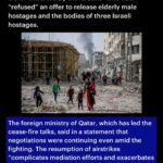 Katie Couric Instagram - The seven-day pause in fighting between Israel and Hamas ended early Friday. The war, which was triggered by an attack by Hamas on southern Israel on Oct. 7, has displaced up to 1.8 million people, or about 80% of Gaza’s population, according to U.N. figures. Here are the latest updates.