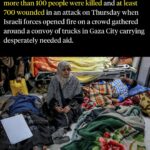 Katie Couric Instagram - Global leaders expressed grief and outrage after Israeli forces were accused of opening fire on a crowd of Palestinians hoping to get food from aid trucks in Gaza City. The Israeli military confirmed that its forces used live fire in one of what it said were two incidents, but an IDF spokesman on Friday denied they fired those seeking aid and blamed most of the deaths on a stampede. The US is scrambling to salvage cease-fire and hostage negotiations following the incident, with several administration officials, including President Biden and Secretary of State Blinken, making calls to their counterparts in the Middle East. Swipe through for more info about what we know.