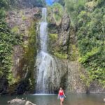 Kaya Scodelario Instagram – Exploring New Zealand’s beautiful west coast. – inserts inspirational Chasing Waterfalls quote-  Nah don’t worry I won’t. Piha, Auckland – NZ