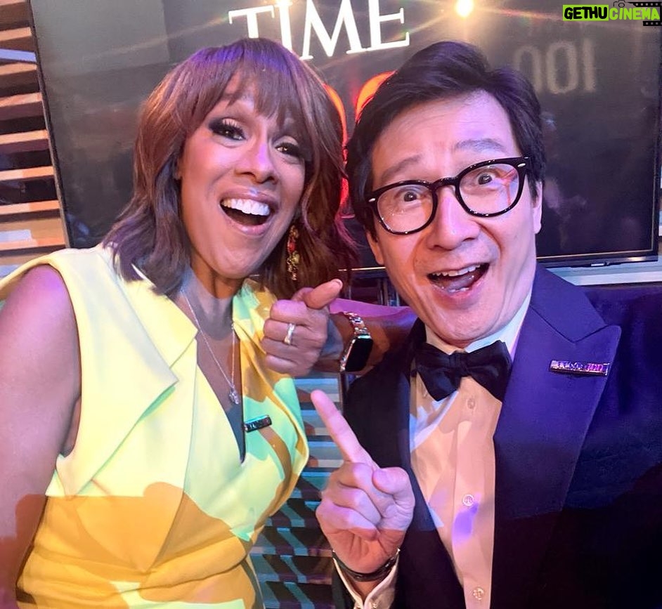 Ke Huy Quan Instagram - Thank you @Time for including me on the 2023 #TIME100 list! I’m so honored to be a part of this group on your 100th anniversary. Steven Spielberg has made such a significant impact on my life, as well as so many others. That’s why it was a special privilege for Drew and me to present him with the TIME100 Impact Award. Congratulations Steven❣️ Styled by: @chloekeiko Grooming: @serafinosays Tuxedo: @giorgioarmani