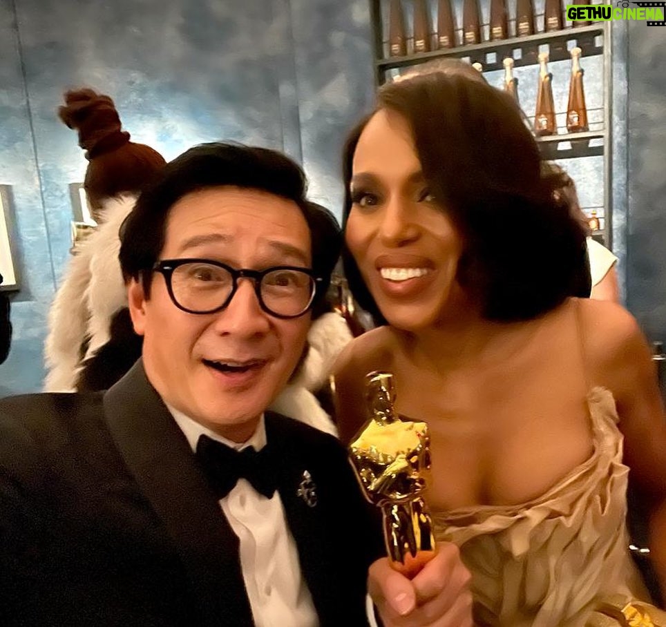 Ke Huy Quan Instagram - The Oscar after parties were EPIC!!! Everywhere I looked, there was someone famous. I’ve been to many parties, but…😱 these were on another level. Just to give you an idea, as we walked into the @vanityfair party, I ran into @usher and @gigihadid who were both super friendly. 🤯 I also had the most wonderful and memorable conversation with @tiffanyhaddish. I won’t share what we talked about, but THANK YOU, TIFFANY❣️