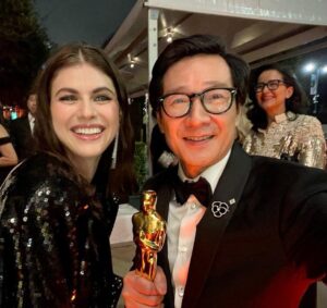 Ke Huy Quan Instagram - The Oscar after parties were EPIC!!! Everywhere I looked, there was someone famous. I’ve been to many parties, but…😱 these were on another level. Just to give you an idea, as we walked into the @vanityfair party, I ran into @usher and @gigihadid who were both super friendly. 🤯 I also had the most wonderful and memorable conversation with @tiffanyhaddish. I won’t share what we talked about, but THANK YOU, TIFFANY❣️