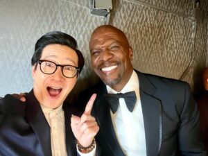 Ke Huy Quan Instagram - I have a nephew who loves to collect Pokémon cards. Me? I feel so blessed to be able to collect celebrity selfies. 😜 Here’s some more I haven’t had a chance to share. 🤭