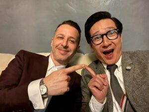 Ke Huy Quan Instagram - I have a nephew who loves to collect Pokémon cards. Me? I feel so blessed to be able to collect celebrity selfies. 😜 Here’s some more I haven’t had a chance to share. 🤭