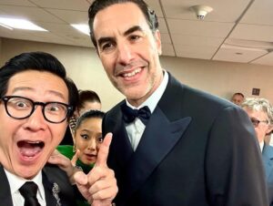 Ke Huy Quan Instagram - I have a nephew who loves to collect Pokémon cards. Me? I feel so blessed to be able to collect celebrity selfies. 😜 Here’s some more I haven’t had a chance to share. 🤭