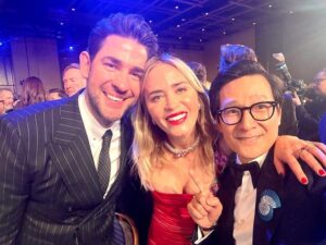 Ke Huy Quan Instagram - I have a nephew who loves to collect Pokémon cards. Me? I feel so blessed to be able to collect celebrity selfies. 😜 Here’s some more I haven’t had a chance to share. 🤭