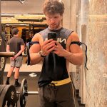 Keegan Allen Instagram - Raw milk 🥛, 📚 book club, 💪🏻Jim Bruvs, heat 🌊, sun, crop tops, mind muscle connection, tree planting, hydration and always: God’s plan