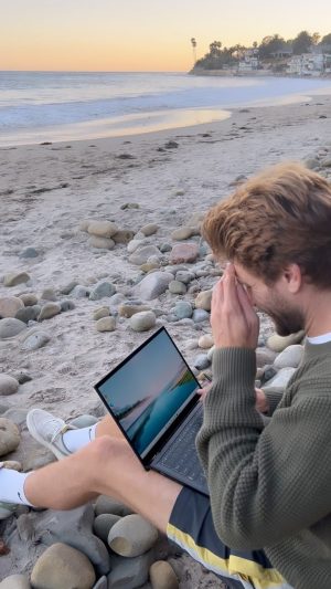 Keegan Allen Instagram - Comment where you think I should take my @MSIUS Summit E14 Flip Evo next?