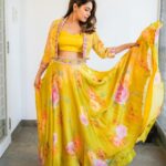 Keerthi shanthanu Instagram - 🔆Jus a girl who loves to twirl & swirl 🔆🌻 Wearing @studio149 💫 Captured by @zerowattsphotography 💫 Makeup & hair - myself 💫 #kiki #dolledup #event #yellow #love
