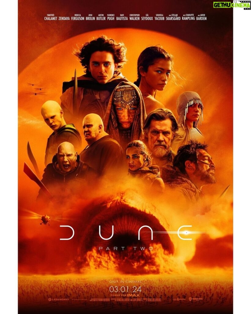 Kelly Clarkson Instagram - Dune: Part Two was incredible! Y’all have to go to the movies and experience it like that. Don’t wait and watch it at home! Go to the big screen! The music, the cinematography, the cast, all of it was so beautiful and epic on the big screen! These films are masterpieces and so well done, and now I’m like….. when’s the next one coming out 👀 Amazing job to everyone involved! Congrats!