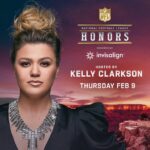 Kelly Clarkson Instagram - Y'all! I'm so excited to announce that I'll be hosting the 2023 @nfl Honors! I can’t wait to celebrate all of the best players and moments from the NFL season. 📺: 9 PM ET / 8 PM CT on February 9th on @nbc, @peacocktv, and @nflnetwork.