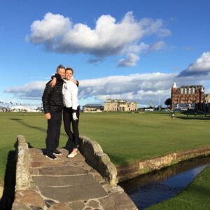 Kelly Rohrbach Instagram - Bucket list ☑️ playing The Old Course at St.Andrews with my dad today! ⛳️🏆🕺🏽☺️ @dunhilllinks having a ball!