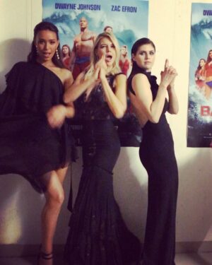 Kelly Rohrbach Instagram - We're doing all kinds of remakes up in here! #CharliesAngels #Baywatch wait for it, corny joke ahead....#BAEngles @alexandradaddario @ilfenator