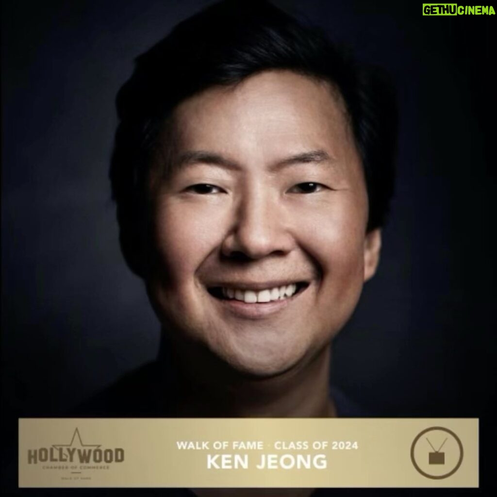 Ken Jeong Instagram - Hollywood Walk of Fame. ⭐️ Never in my wildest dreams. I quit being a physician in the hopes of becoming a character actor, so to be selected for the Hollywood Walk of Fame, I can’t even articulate in words. I still can’t believe it. Thank you to the Hollywood Chamber of Commerce, but most of all, thank YOU. Thank you to EVERY single person in my life. ❤️💛💙💚💜 Except @JoelMcHale. He never believed in me.