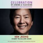 Ken Jeong Instagram – Thank you @CriticsChoice Association! Truly honored. 💛 

repost @CriticsChoice 
Congratulations to @KenJeong on being honored with the “Comedy Trailblazer Award” at the Critics Choice Celebration of Cinema and Television gala honoring Black, Latino & AAPI achievements on December 4th.
Official media partner @STARZ.
#CCCelebration #CriticsChoice