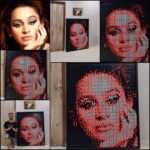 Kenisha Awasthi Instagram - Made this Illusion Pixel Portrait for kenisha.awasthi using 480 3 x 3 Rubik's Cubes in 6 hours. She's extremely talented when it comes to Acting, Singing, Song Writing, Dancing and the audio used for this reel is her very own song along with @burangesatish She's also running a reel contest for this song and y'all should definitely participate in the same. I messaged her about this portrait as an absolute fan boy on my birthday and she was kind enough to reply and agree for this artwork 🥺❤️ . . . #143in23 #1minmusic #kenishaawasthi #djsatish #oyeitsprank #1minutemusic #dancemusic #instagramexclusive #trendingmusic #trendingreels #thetattooedindian