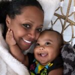 Keshia Knight Pulliam Instagram - Morning cuddles with Bubba. I remember when Sissy was this little… Now she is a big girl!! I’m going to enjoy these free cuddles as long as they last!! 🥰 #HappyFriday