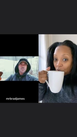 Keshia Knight Pulliam Instagram - When your husband goes out to walk the dogs in a snowstorm and becomes a WHOLE weatherman!!!! Meanwhile, I’m in the house with some delicious hot cocoa that may or may not be spiked with booze… 😂😂😂

***Oh & a new season of #AHouseDivided is out NOW on @watchallblk ***