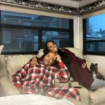 Keshia Knight Pulliam Instagram - When your work husband is your real husband… Life is good!!! #SetLife ❤️