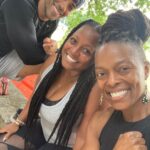 Keshia Knight Pulliam Instagram - Cheeks are red, braids are fuzzy… but making progress!! This workout kicked my butt… 🏋🏽‍♀️💪🏾🏃🏾‍♀️💨
