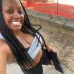 Keshia Knight Pulliam Instagram - Cheeks are red, braids are fuzzy… but making progress!! This workout kicked my butt… 🏋🏽‍♀️💪🏾🏃🏾‍♀️💨
