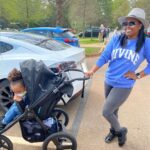 Keshia Knight Pulliam Instagram - Mommy-ing (v)- The act of being a mommy. AKA... The greatest job on earth!!! ***Thanks for the sweatshirt @domibychloe !!! FYI... this is a black business owned by a @spelman_college alumna... GO SUPPORT!! 💙 Oh... I have no clue who Ella & Brad were looking at, but they were about to get the business!! 😂😂😂