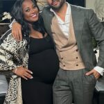 Keshia Knight Pulliam Instagram – Clearly we shot this Afterparty BEFORE our son arrived!! Tune in now to @lifetimetv for a special hour long #MarriedAtFirstSight #Afterparty with my very special co-host & sexy husband @mrbradjames !! ❤️

Hair- @shornelll 
Makeup & Stylist- @scoobiewest