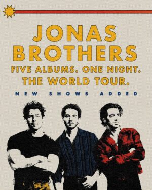 Kevin Jonas Instagram - Here we go!! We are stoked to add more dates for THE TOUR in the US, Europe and making our way to Australia for the first time! 

For all North American shows you can now register for Verified Fan until July 31st at 10PM ET at jonasbrothers.com for your chance to purchase tickets.