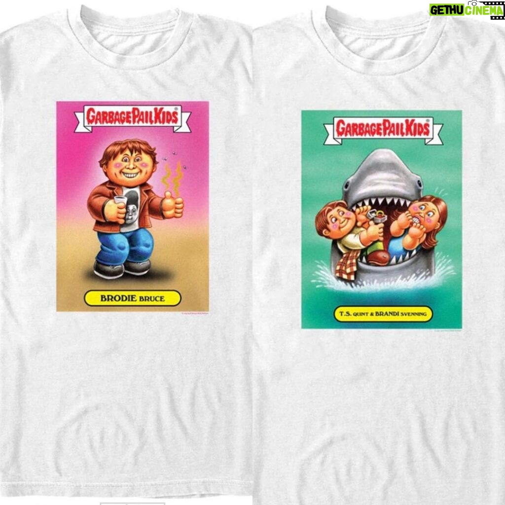 Kevin Smith Instagram - All the awesome artwork from the @officialgarbagepailkids & #askewniverse collaboration has migrated from trading cards to t-shirts, sold exclusively at @fanatics! Visit their website and wrap yourself up in Kevin Smith’s Garbage! #KevinSmith #fanatics #garbagepailkids #garbagepailkidscards