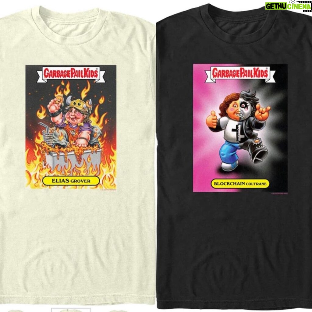 Kevin Smith Instagram - All the awesome artwork from the @officialgarbagepailkids & #askewniverse collaboration has migrated from trading cards to t-shirts, sold exclusively at @fanatics! Visit their website and wrap yourself up in Kevin Smith’s Garbage! #KevinSmith #fanatics #garbagepailkids #garbagepailkidscards