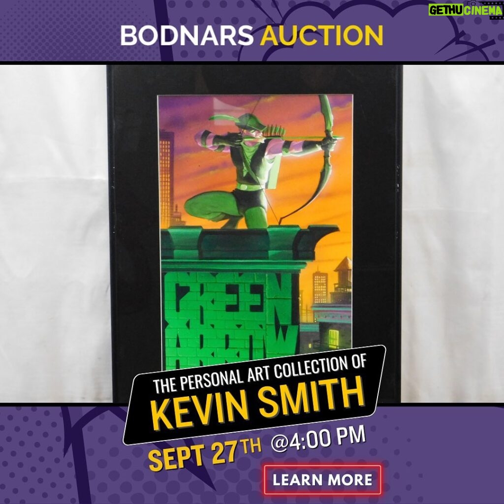 Kevin Smith Instagram - TODAY AT 4pmEST / 1pmPST! I’m auctioning off my personal collection of comic book art with the good folks at @bodnarsauction! Amazing pages by Miller, Quesada, Wagner, Hester, and so many more great artists! Choose from Daredevil, Green Arrow, The Sandman, Mage, Justice League, Batman and other legendary titles! Go to https://www.bodnarsauction.com/auction/comic-art-the-personal-collection-of-kevin-smith/ to see and bid on the entire collection or to watch the live auction TODAY! #KevinSmith #comicbookart #auction