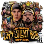Kevin Smith Instagram – 2024 marks the 30th anniversary of my first film CLERKS – which means that it’s also the 30th birthday of @jayandsilentbob! American original @jaymewes and I have been standing next to each other, both professionally and personally, for three decades! So we’ll be celebrating all year long with signings at @jayandsilentbobstash, Jay & Silent Bob’s Sexy Sleepover at @smodcastlecinemas in June, and useless plastic trinkets on the JayAndSilentBob dot com website! But the biggest way #jasonmewes and I will be observing our characters’ 30th anniversary is by making a NEW JAY AND SILENT BOB MOVIE! That’s right: 2024 will see us back in the costumes and fake-hair-hat for a funny fucking flick about an escalating war in the Central Jersey legal weed business! Get ready to giggle at an #askewniverse movie in which nobody dies this time! I’m virtually finished with the first draft so expect more news about the flick (including the title) by February! In the meantime, let me just thank you – with every fiber of my being – for supporting #Clerks and #jayandsilentbob across these many years! You’ve afforded us ample opportunities to play dress up and make-pretend for a living – even after over a quarter of a century! Snootch to the Nootch! (This awesome anniversary art is by the incomparable @captain_ribman!) #KevinSmith